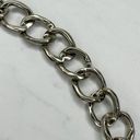 The Bar Chunky Silver Tone Metal Chain Link Belt Size XS Small S Photo 3