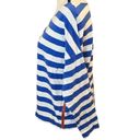 Tommy Hilfiger  Nautical Striped Cotton Knit Top Side Zipper Details Sz L Photo 2