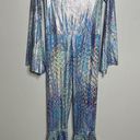 One Piece Iridescent Snakeskin 70s Disco  Jumpsuit Costume Photo 4