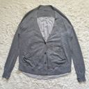 Lululemon Cardigan Sweater Cardi In The Front Button Front Heathered Medium Grey Photo 1