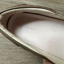 L.L.Bean Women’s  Tan Leather Slip On Wedge Loafer Split Toe Shoes Size 9.5W Wide Photo 6