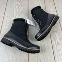 Jbu  by Jambu Brunswick Lace-up Winter Boots 10 Black Vegan Leather/Faux Fur $90 Photo 4