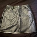 Black leather skirt Size M Photo 0