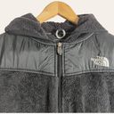 The North Face  Black Oso Hybrid Hooded Fleece Fuzzy Zip Up Jacket Size S Photo 2