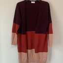 Pink Lily Secret Obsession Colorblock Cardigan Size M Photo 1