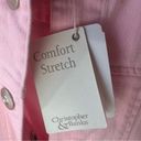 Christopher & Banks NWT  Pale Pink Stretch Denim Jacket size medium Photo 4