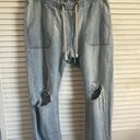 One Teaspoon Boyfriend Shabbies Pull On jeans Distressed Large Photo 5