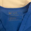 FIGS Royal Blue Scrub Top Photo 3