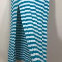 Kirra white and turquoise striped maxi skirt Photo 1