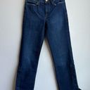 frame denim  LE HIGH STRAIGHT SNAP AWAY HEM CROPPED JEANS IN MERIBEL WASH 24 Photo 3