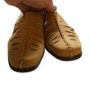 PREVATA ITALIAN SUEDE MULE WEDGE TAN SHOES 9 Photo 4