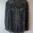 Rebecca Taylor  Velvet Heart Button Down Shirt Photo 0