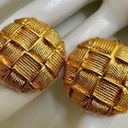 Napier vintage round clip on earrings Gold Photo 1