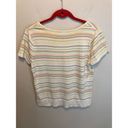 Christopher & Banks  Vintage Y2K Stitched Striped Babydoll Short Sleeve Tee Large Photo 7