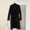 Zac Posen Farrah Wool Trench Coat Black Size 10 Retail $695 Photo 4