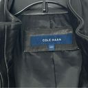 Cole Haan  351M2014 Size M Belted 100% Genuine Lambskin Leather Jacket Black Photo 4