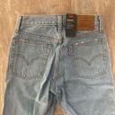 Levi's Wedgie High Rise Tapered Leg light wash destroyed destructed denim jeans 24 NWT Photo 3