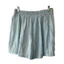 BCBGeneration  Blue & White Striped High-Waisted Tassel Shorts Sz Medium NEW Photo 4