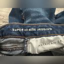 American Eagle  Women Size 2 Regular Super Hi-Rise Jegging Blue Jeans Stretch Photo 3