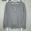 Como vintage  NWT Waffle Long Sleeve Shirt * Gray * 2X Photo 0