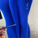 Vintage Blue Nilani  Sequin Sweater Dress Sz M Silk Angora‎ Runs Small Hong Kong Photo 10