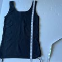 Laundry by Shelli Segal knit stretchy side lace up tank top black small Photo 4