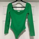 Aritzia Contour Squareneck Longsleeve Bodysuit Gloss Green Photo 0