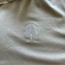 Peter Millar Women’s  Long Sleeve 1/4 Zip Athletic Shirt Size XL LOGO Cream Tan Photo 4