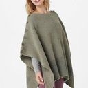 Barefoot Dreams CozyChic Coastline Poncho in Eucalyptus/Agave Photo 0