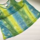 Bermuda Y2K vintage  Beachwear sheer flower power tank, size medium Photo 5