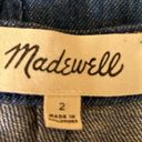 Madewell  Women's Blue Denim Back Zip Closure A-Line Flare Mini Jean Skirt Size 2 Photo 3