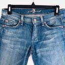 7 For All Mankind  Capri Jeans 25 Dojo Cropped Distressed Medium Blue Vacation Photo 7