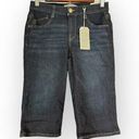 Bermuda Wit & Wisdom Ab'solution Jean Shorts Women's 2 Dark Blue Denim  NWT Photo 0