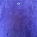 American Vintage Oversized Purple Suede Like Button Up Photo 6