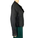 Worthington Vintage  Womens Moto Jacket Quilted Full Zip Black Medium Photo 5