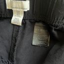 H&M Black Linen Blend High Waisted Shorts Size Medium Photo 5