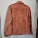 Chico's Vintage  pink suede 100% leather jacket size 2 large women's Photo 7