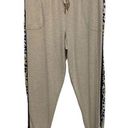 Sofia Vergara  Intimates Jogger Pants Loungewear Soft Modal Size Large Tan Pocket Photo 0