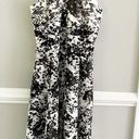 White House | Black Market WHBM  Floral Chiffon Halter Midi Dress Size 6 Cocktail Photo 1