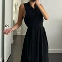 ALLSAINTS Odessa Crossover Waist Tie Dress Black Size S Retail $228 Photo 2