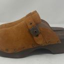 NEW Dr. Scholl's Original Clog Mule 9 Brown Slip On Leather Suede Comfort Buckle Photo 4