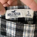 Hollister Size S Plaid Belted Waist Mini Dress Black White Academia Y2K Preppy Photo 9