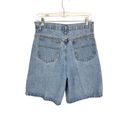 American Vintage Vintage 80s Jean Bermuda Shorts Womens 30" High Rise Applique Detail Light Wash Photo 4