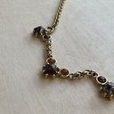 Monet  Garnet Gold Tone Elegant Necklace Photo 11