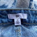 BP  Bleach Tie Dye Shorts Denim Jean Cutoffs Destroyed Distressed Blue White 28 Photo 3