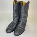 Justin Boots Justin Cowboy Boots Gray Vintage Roper Size 6 Western Round Toe 90s Rodeo Boot Photo 5