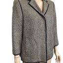 Sigrid Olsen  Tweed wool blend jacket blazer size 8 Brown/Tan Photo 2