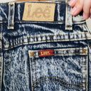 Lee Vintage 80s Acid Wash Denim Mini Skirt Photo 2