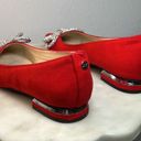 Jones New York  Quennelle Pointed Toe Rhinestone Bow Ballet Flats 7 Womens Red Photo 6