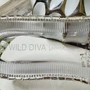 Wild Diva Lounge NEW Chained Clear Jelly Slides Photo 5